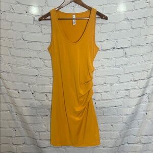Athleta Golden Yellow Sleeveless Dress Size Medium Excellent Condition